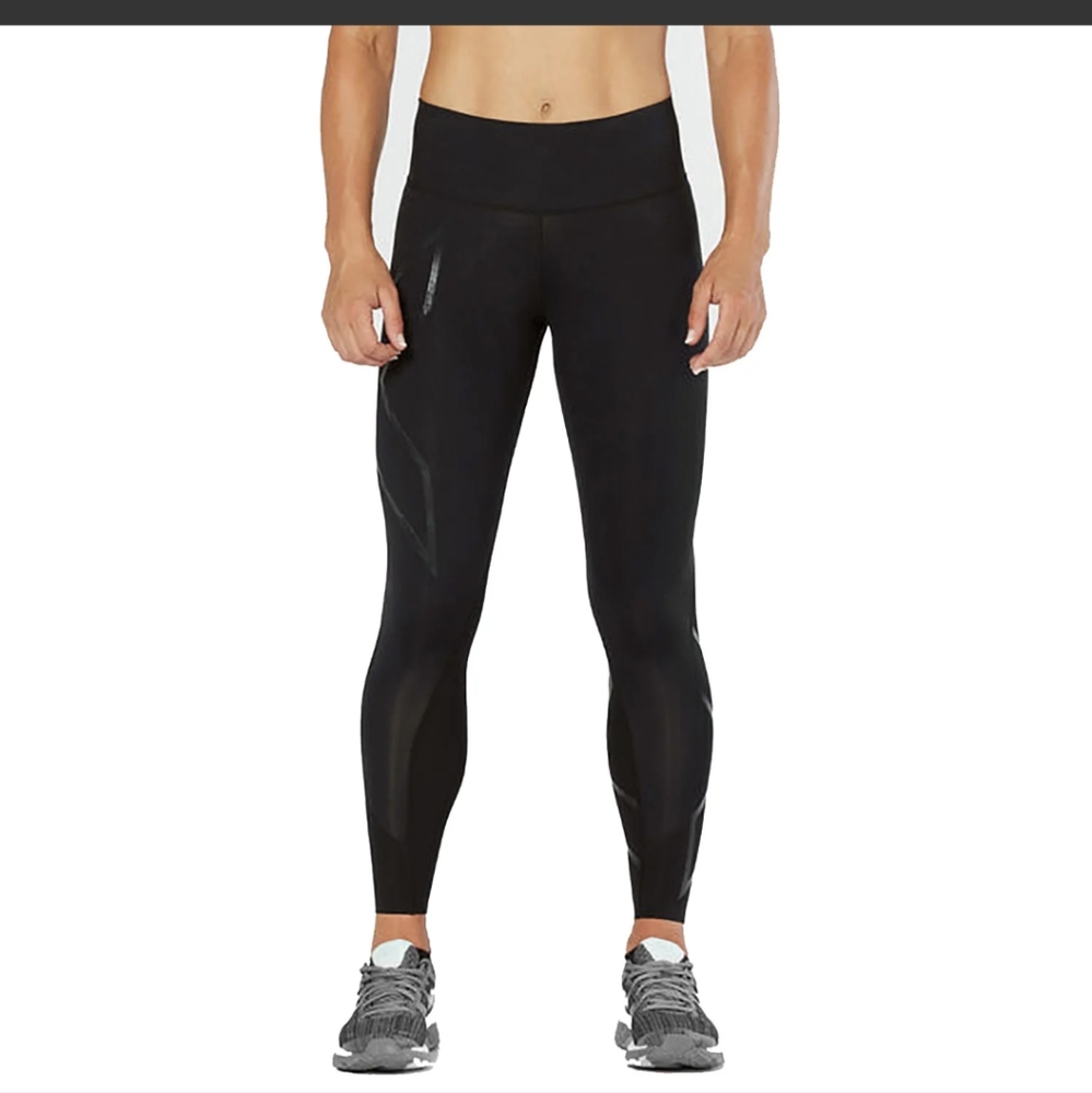 2XU MCS Bonded MidRise Compression Tights - Women's	Black - Gold / L